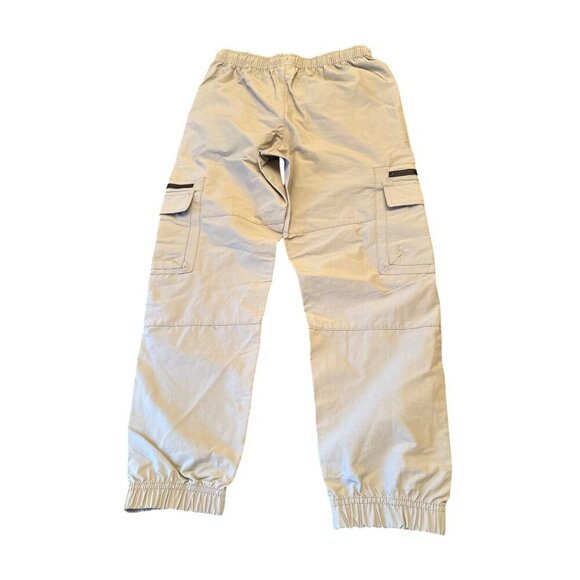Colorful Planet Boys Utility Jogger Pants L 10/12 Beige Elastic Waist Drawstring - Picture 7 of 7